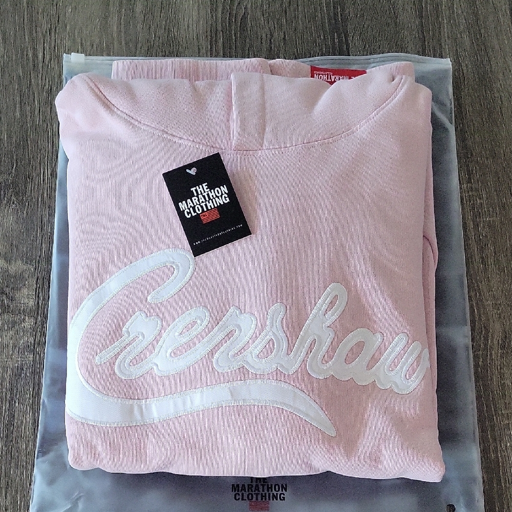 The Marathon Clothing Pink Crenshaw Hoody Sweatshirt